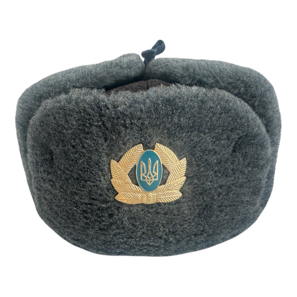 Authentique chapeau d’hiver Ushanka de l’armée russe soviétique avec insigne de soldat