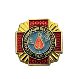 Insigne de médaille de catastrophe nucléaire du liquidateur de Tchernobyl de la Russie soviétique de l'URSS