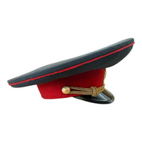 Casquette à visière d'officier de police soviétique, uniforme militaire commun, chapeau à visière, insigne de l'urss