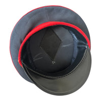 Casquette à visière d'officier de police soviétique, uniforme militaire commun, chapeau à visière, insigne de l'urss