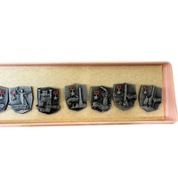 Villes de héros soviétiques de la Seconde Guerre mondiale Ensemble de 11 badges métalliques Boîte originale Réception URSS 1978