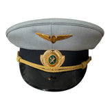 Uniforme d'officier militaire de l'Ukraine post-soviétique, casquette à visière, insigne en métal