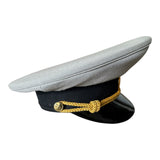 Uniforme d'officier militaire de l'Ukraine post-soviétique, casquette à visière, insigne en métal