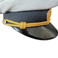 Uniforme d'officier militaire de l'Ukraine post-soviétique, casquette à visière, insigne en métal
