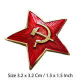 Marteau et faucille militaires de l'armée soviétique soviétique, grand insigne en métal étoile rouge