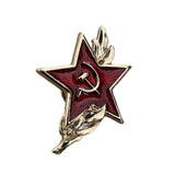 Badge étoile rouge de l'armée russe soviétique, marteau et faucille, symbole de la victoire du 9 mai