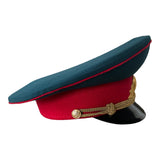 Chapeau à visière uniforme de défilé d'officier de l'armée militaire russe de l'URSS soviétique