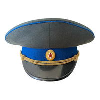 Défilé d'officiers du KGB de l'URSS soviétique, uniforme militaire russe, chapeau à visière 