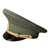 Uniforme d'officier militaire de l'Ukraine post-soviétique, casquette à visière, insigne en métal