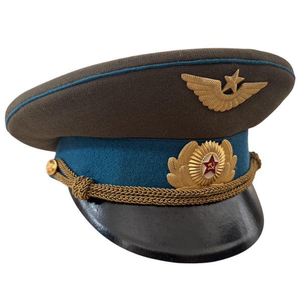 Uniforme d'officier militaire de l'Ukraine post-soviétique, casquette à visière, insigne en métal
