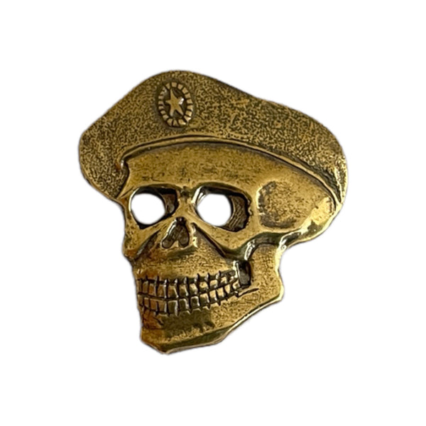 SPETSNAZ Insigne de crâne véritable broche en laiton russe arrière armée militaire de l’ère soviétique