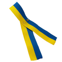 Ruban patriotique drapeau ukrainien de 30 cm avec épingle pour revers fabriqué en Ukraine