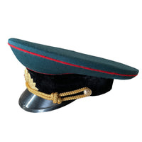 Chapeau à visière uniforme de défilé d'officier de l'armée militaire russe de l'URSS soviétique