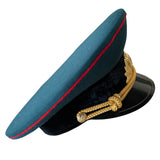 Chapeau à visière uniforme de défilé d'officier de l'armée militaire russe de l'URSS soviétique