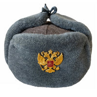 Insigne de chapeau d'hiver en fourrure d'oushanka, militaire soviétique russe, armée de l'urss, cosaque