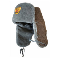 Insigne de chapeau d'hiver en fourrure d'oushanka, militaire soviétique russe, armée de l'urss, cosaque
