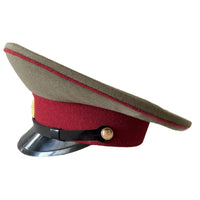 Soviétique URSS Armée militaire russe Soldat Parade Uniforme Visière Chapeau Casquette