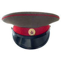Soviétique URSS Armée militaire russe Soldat Parade Uniforme Visière Chapeau Casquette