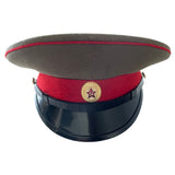 Soviétique URSS Armée militaire russe Soldat Parade Uniforme Visière Chapeau Casquette