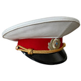 Officier de la milice russe de l'URSS, uniforme d'été, chapeau à visière, casquette militaire soviétique